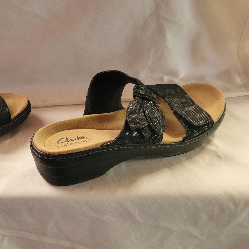 Clarks Collection Can't Wait For Summer Black San… - image 3
